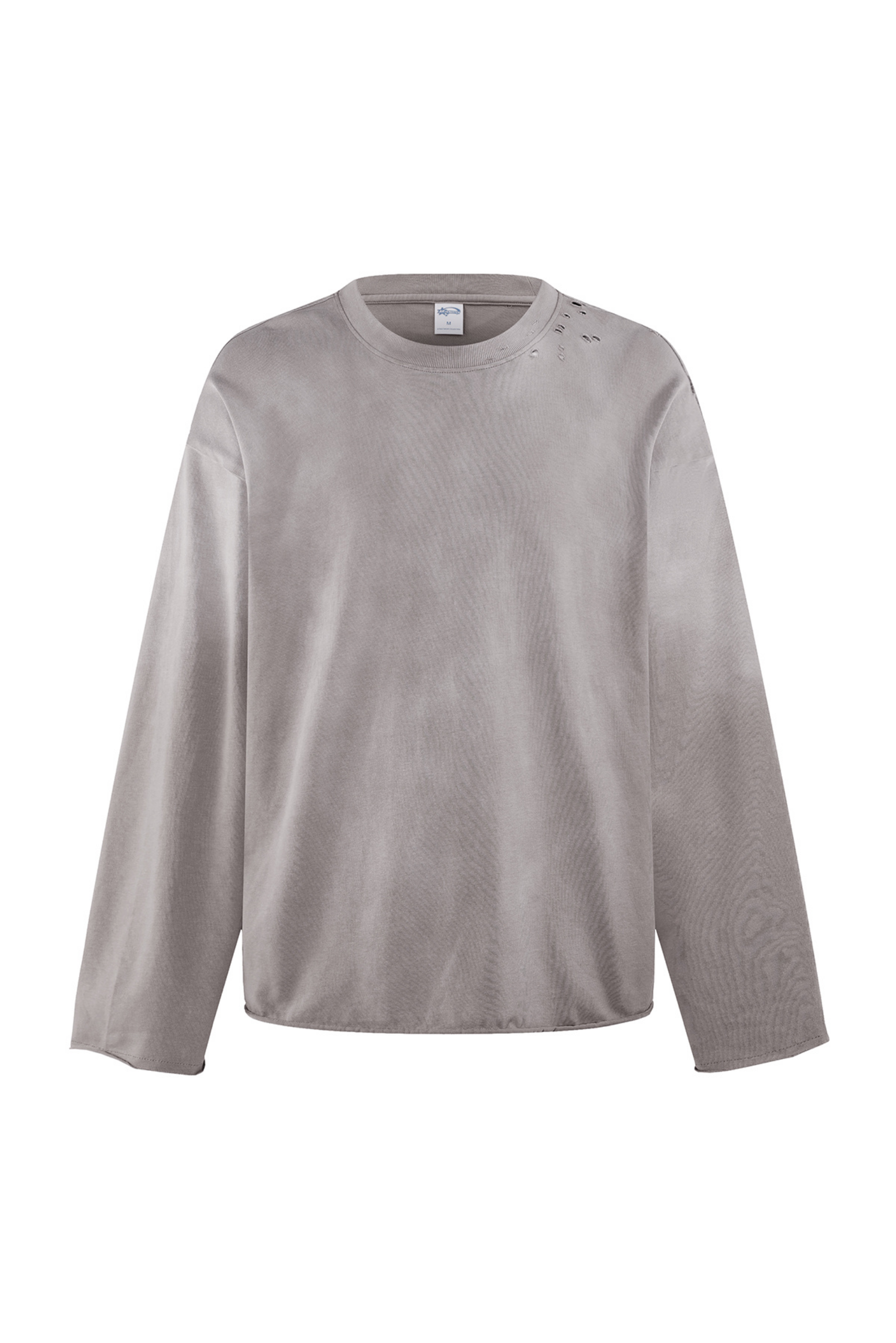 275gsm Spray Dyed Distressed Long Sleeve Tee
