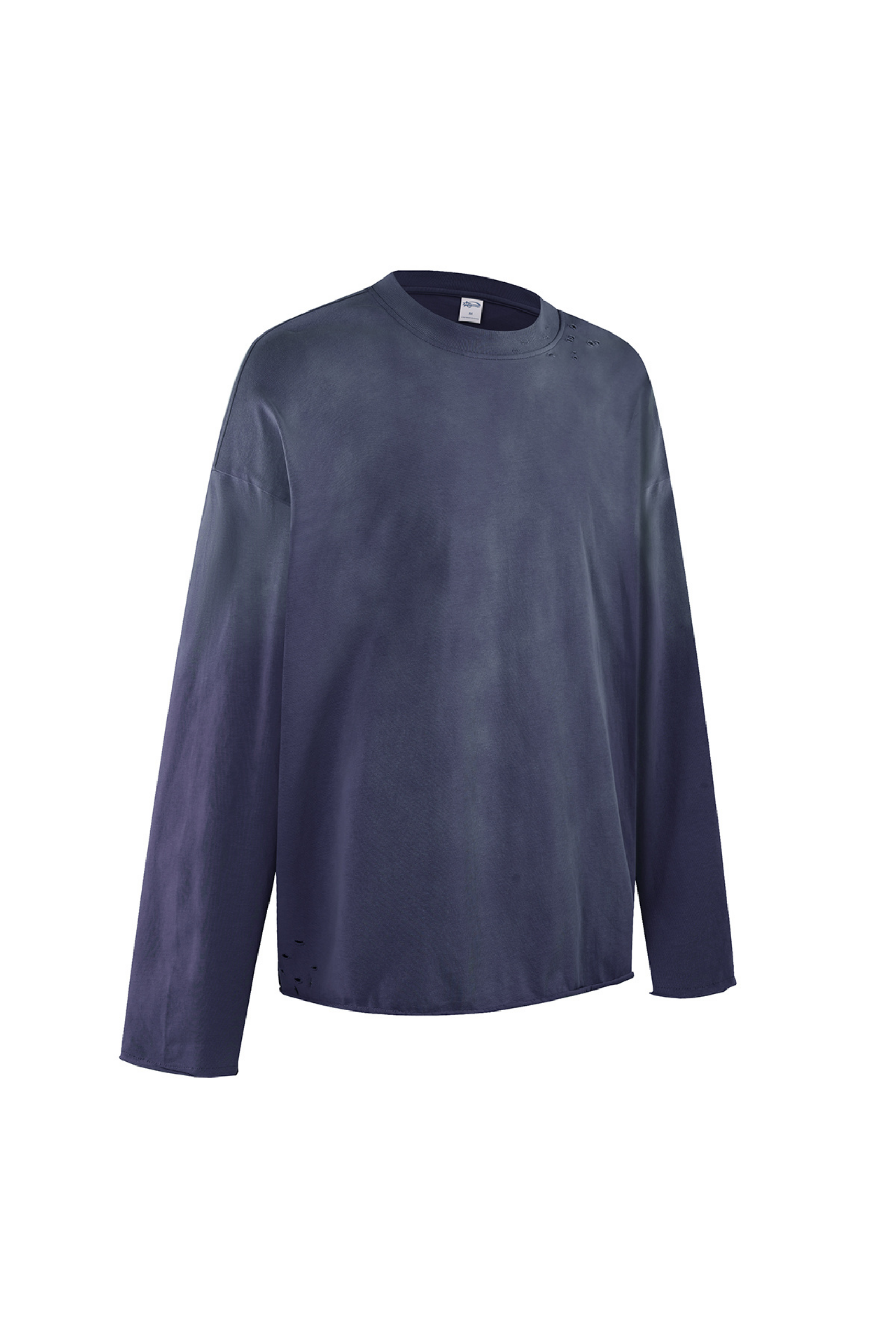 275gsm Spray Dyed Distressed Long Sleeve Tee