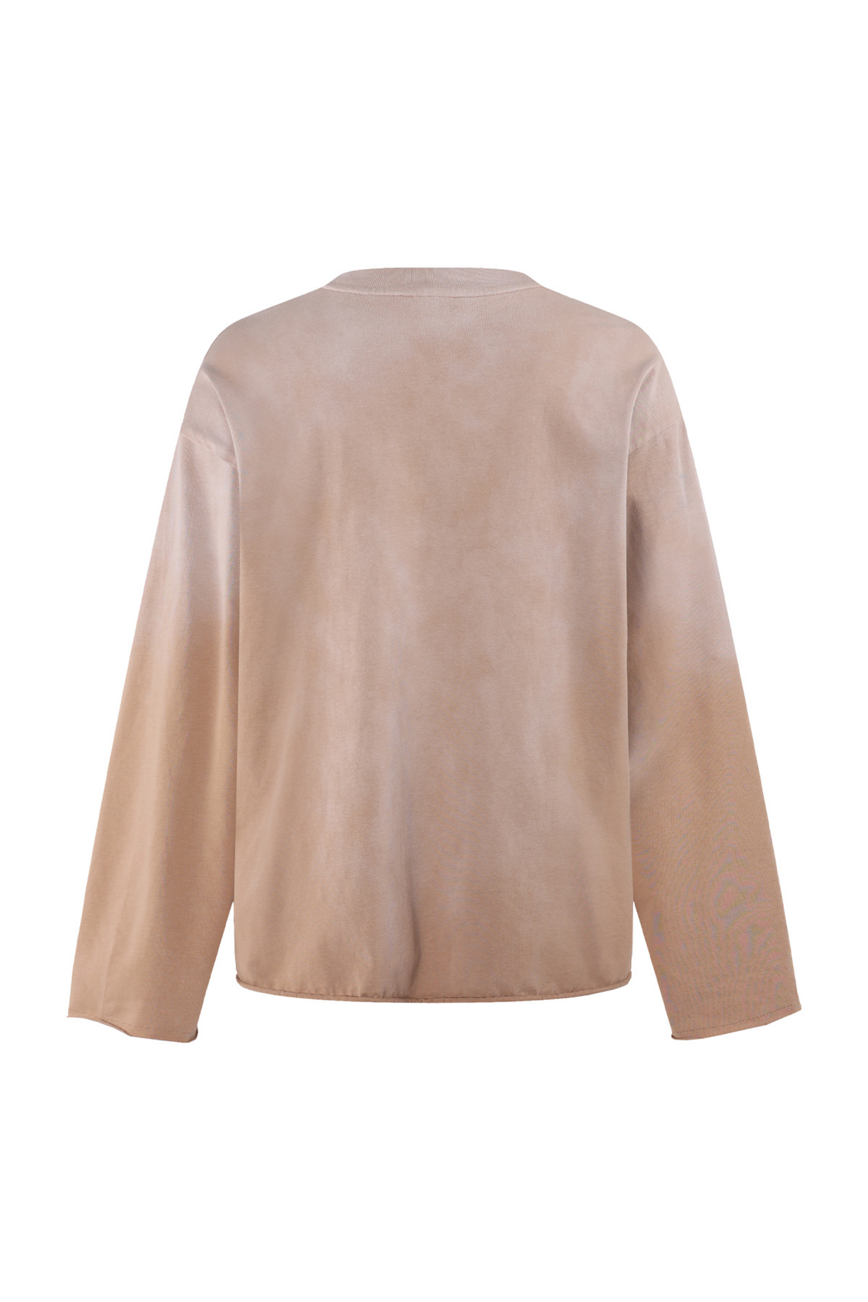 275gsm Spray Dyed Distressed Long Sleeve Tee
