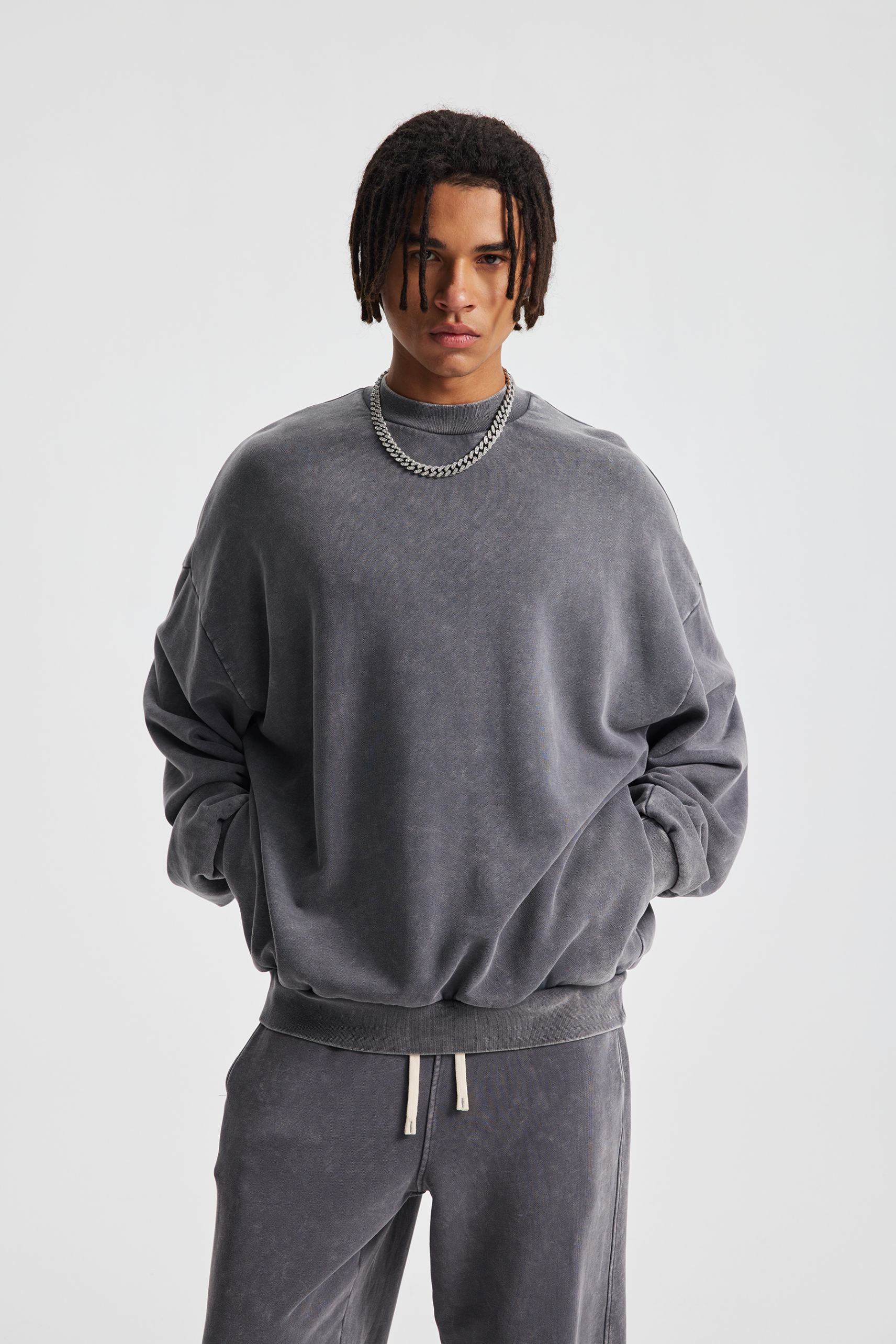 430gsm Garment Dyed Oversized Sweatshirt