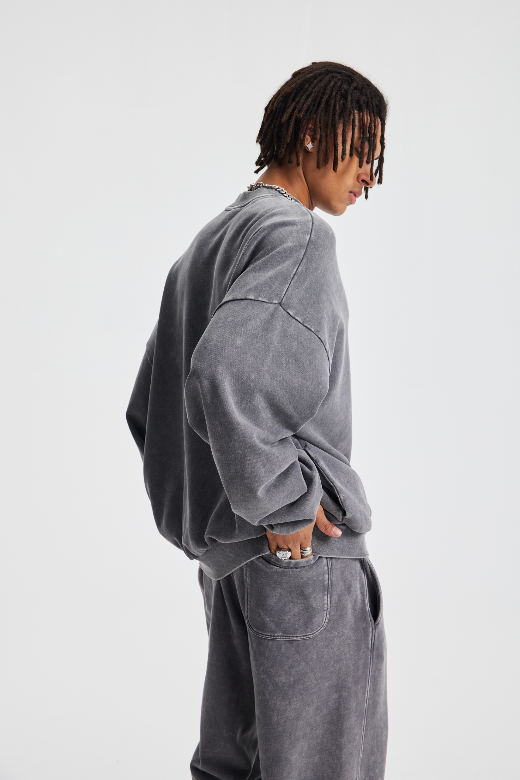 430gsm Garment Dyed Oversized Sweatshirt