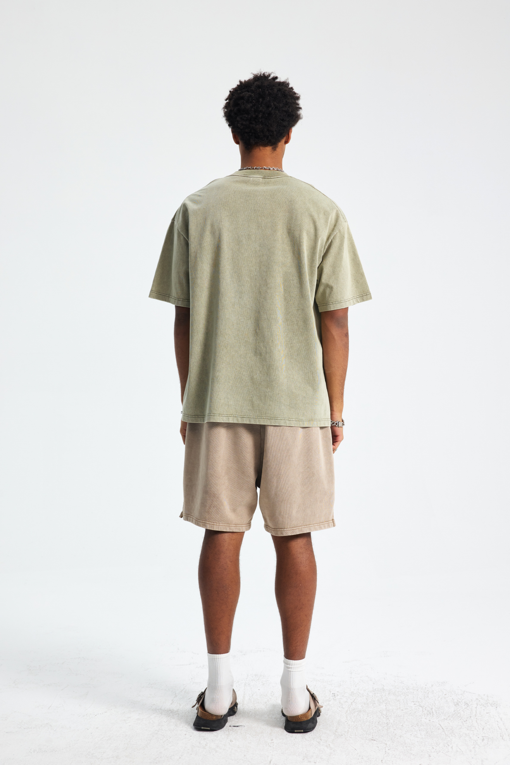 Washed Panelled Oversized T-Shirt