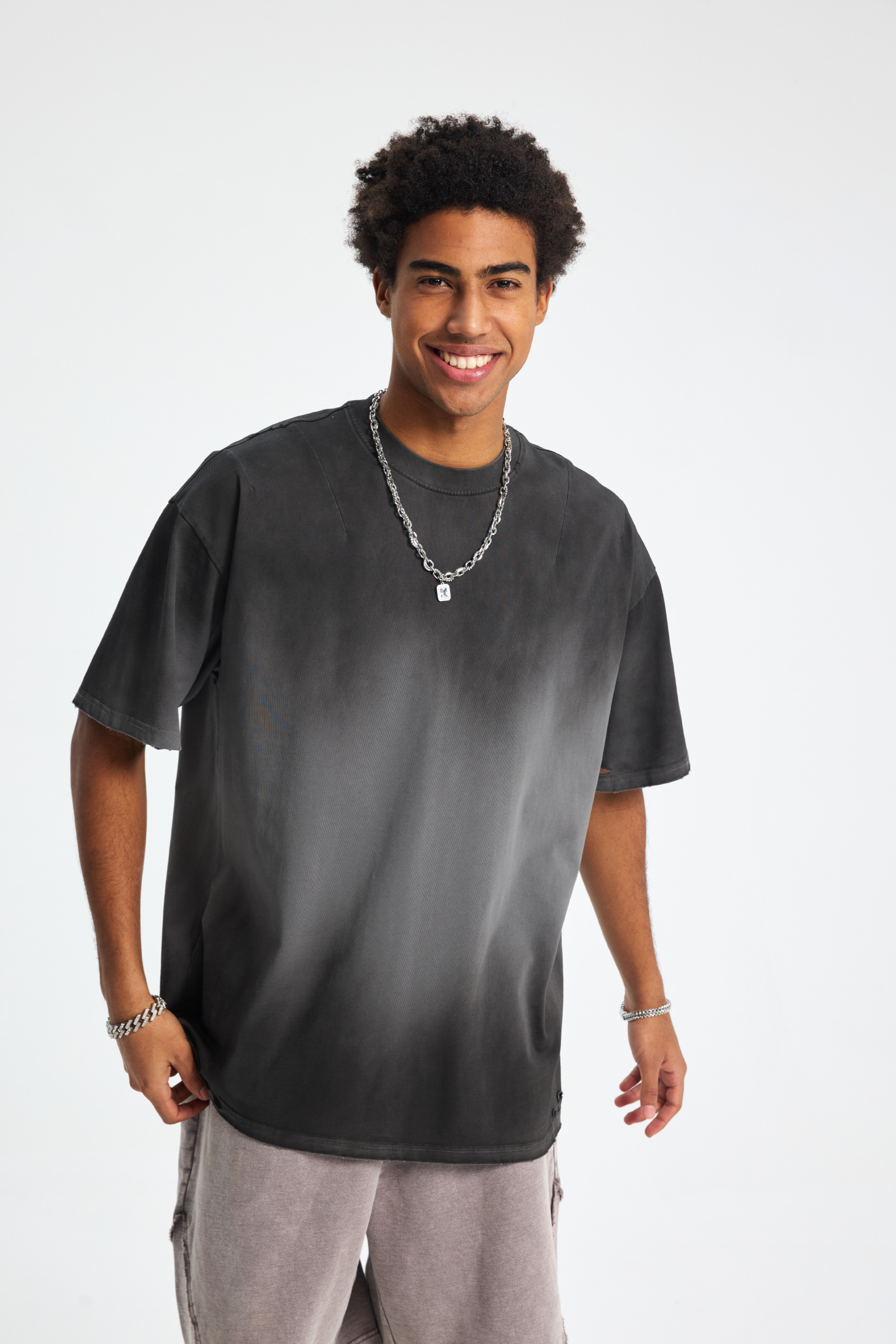 Sun-Faded Distressed T-Shirt