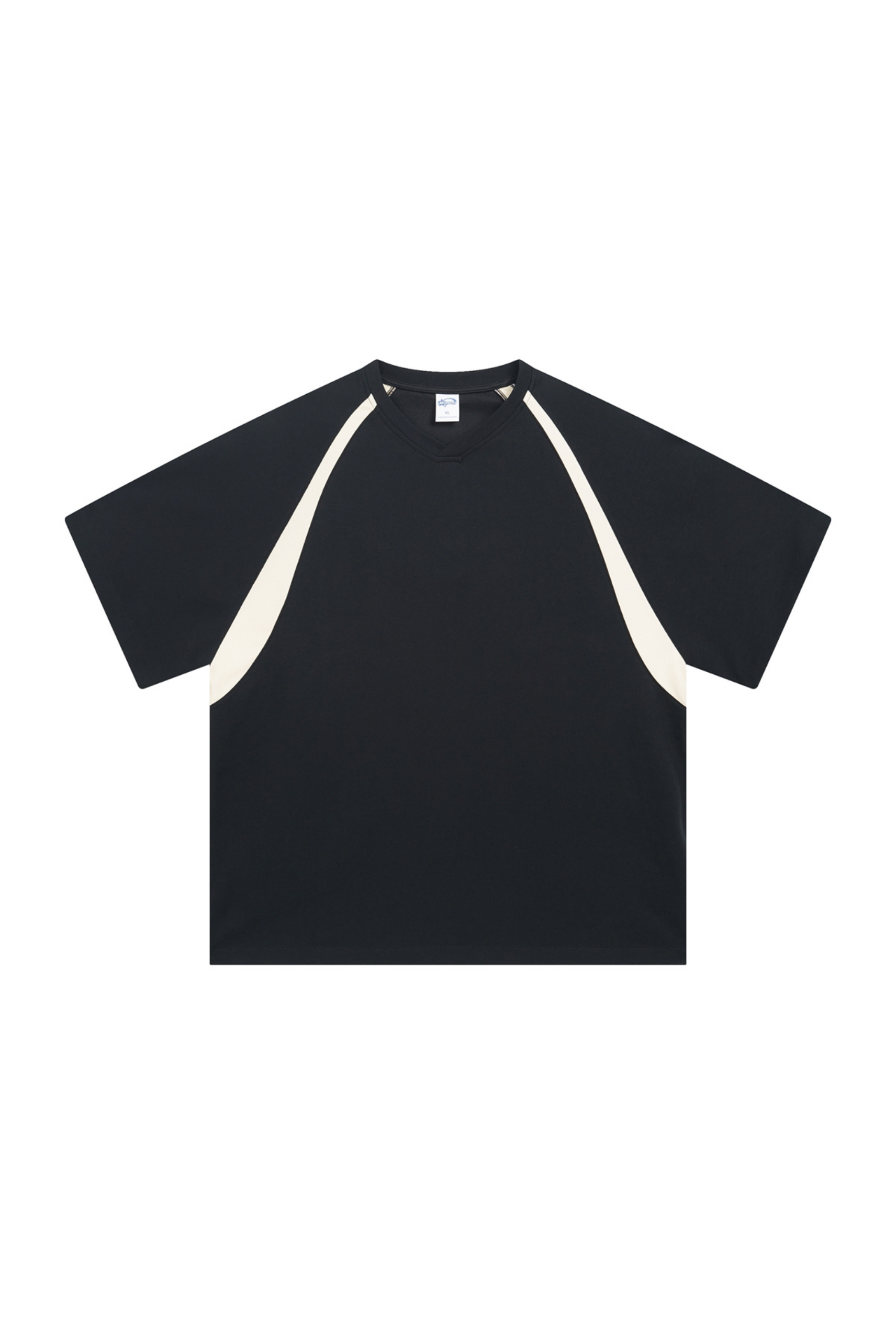 Contrast Raglan V-Neck T-Shirt