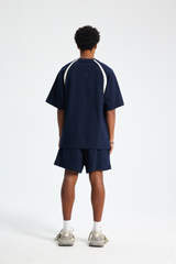Contrast Raglan V-Neck T-Shirt