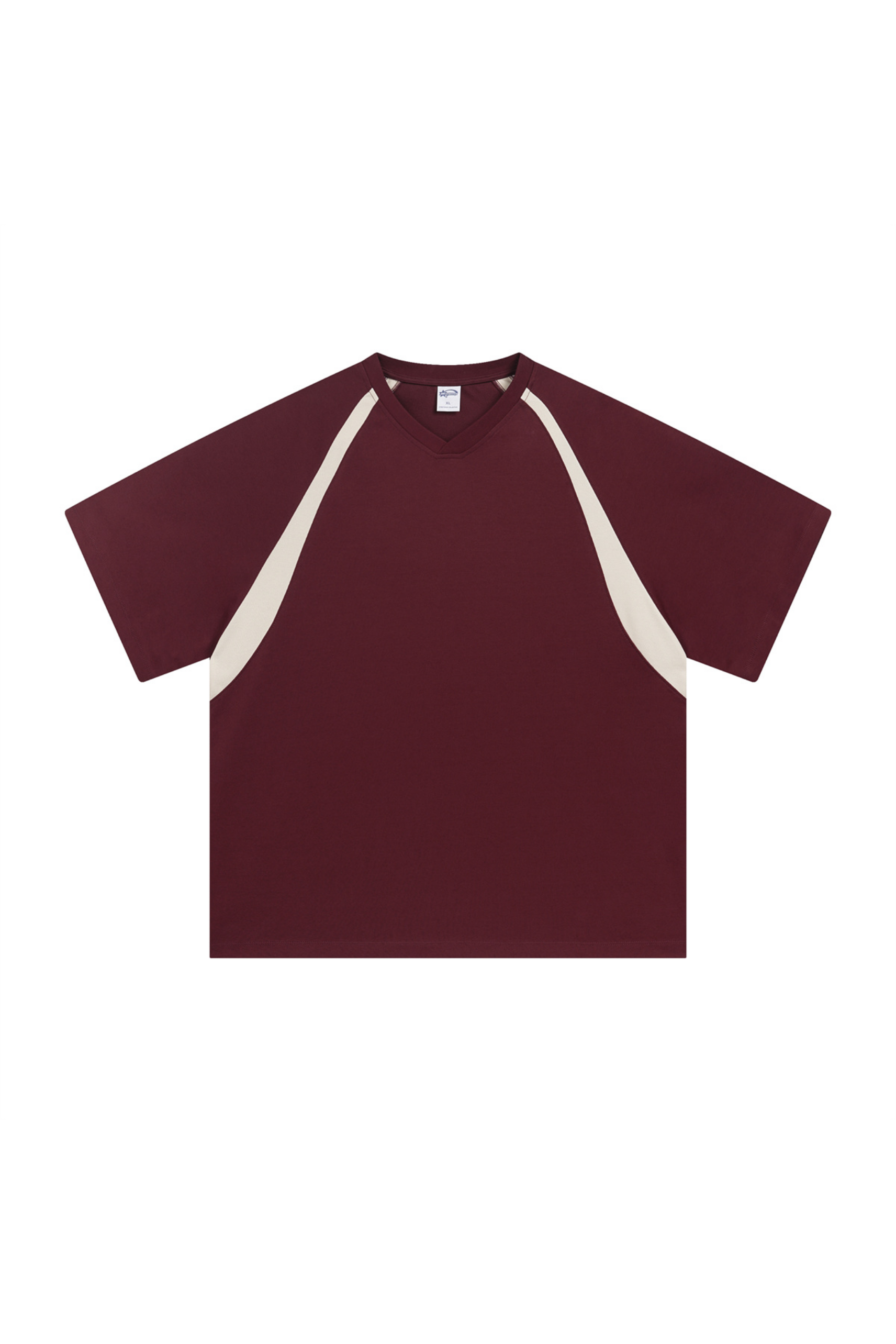 Contrast Raglan V-Neck T-Shirt