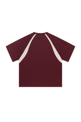 Contrast Raglan V-Neck T-Shirt