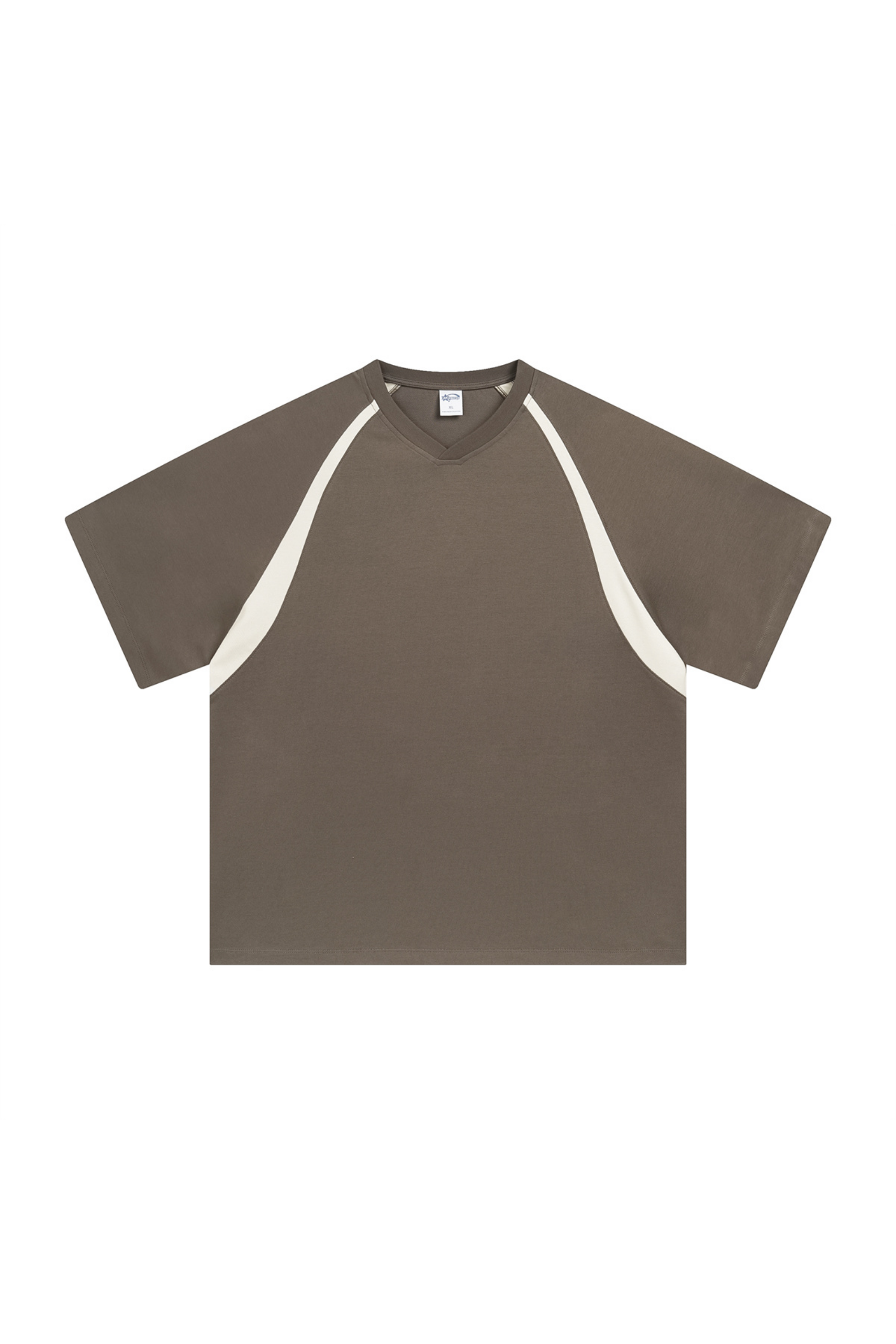 Contrast Raglan V-Neck T-Shirt