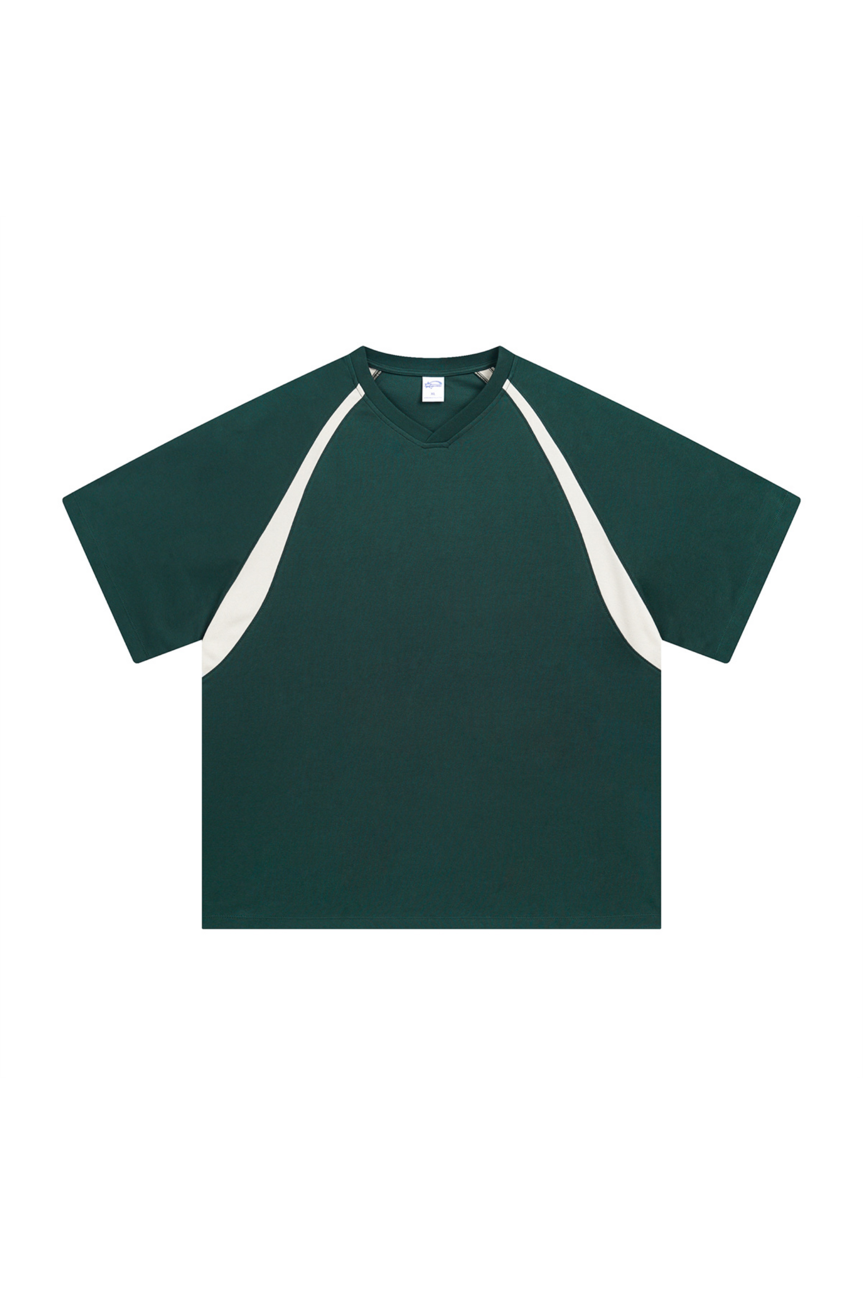 Contrast Raglan V-Neck T-Shirt