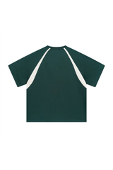 Contrast Raglan V-Neck T-Shirt