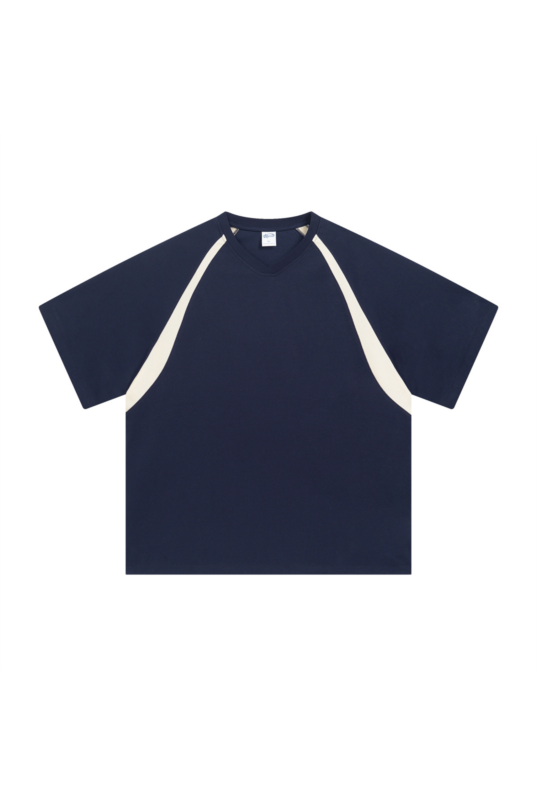 Contrast Raglan V-Neck T-Shirt