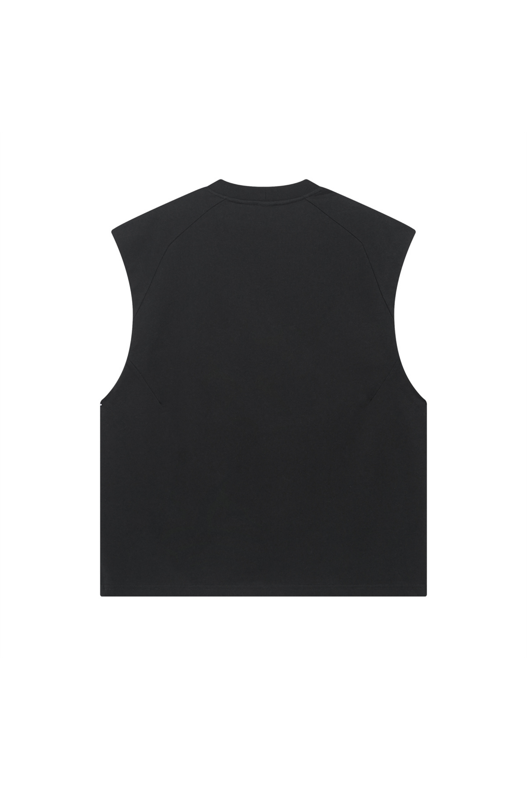 Panelled Oversized Sleeveless T-Shirt