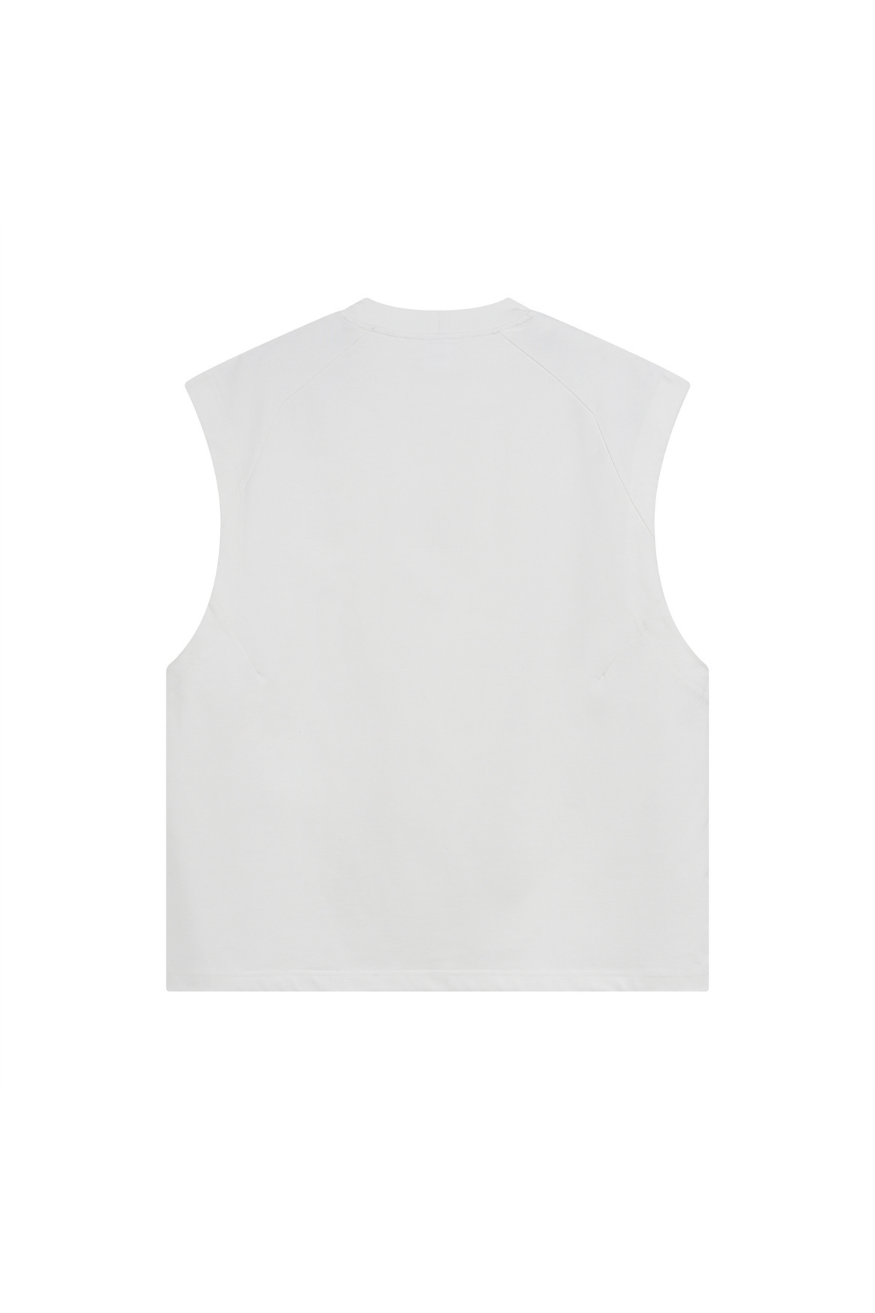 Panelled Oversized Sleeveless T-Shirt