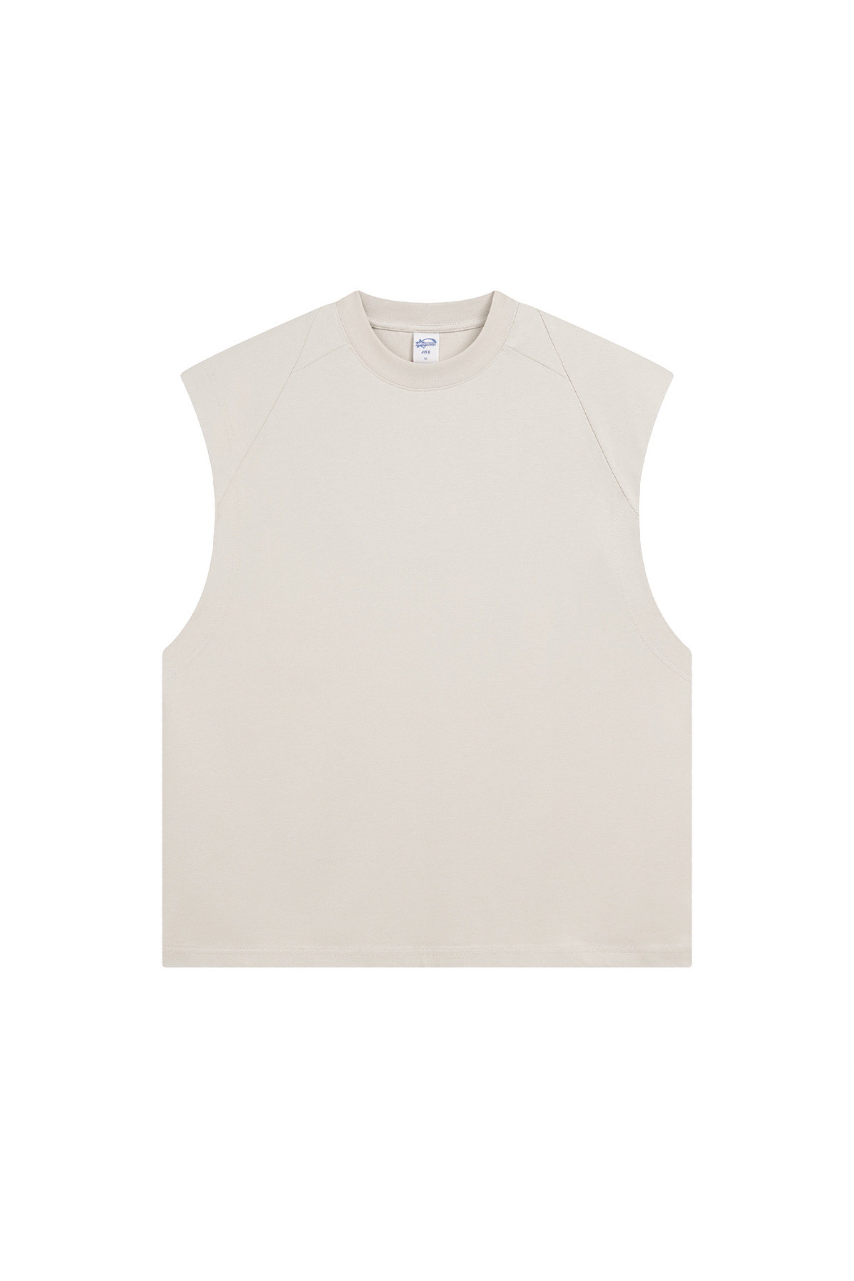 Panelled Oversized Sleeveless T-Shirt