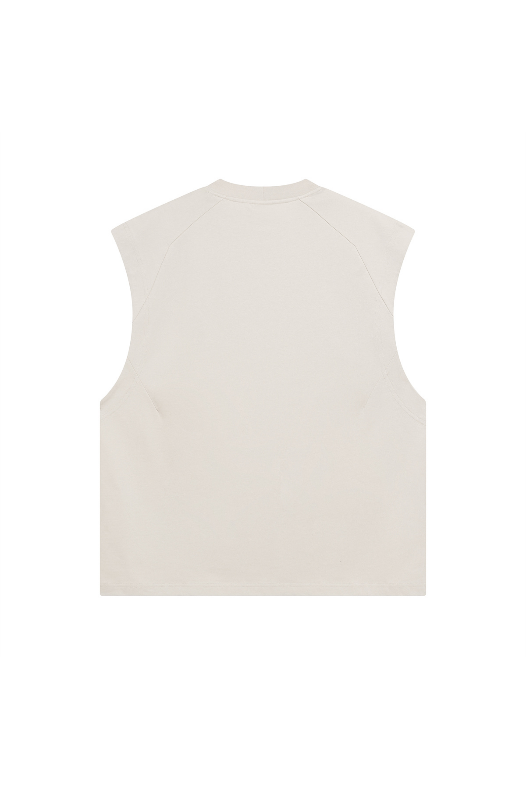 Panelled Oversized Sleeveless T-Shirt