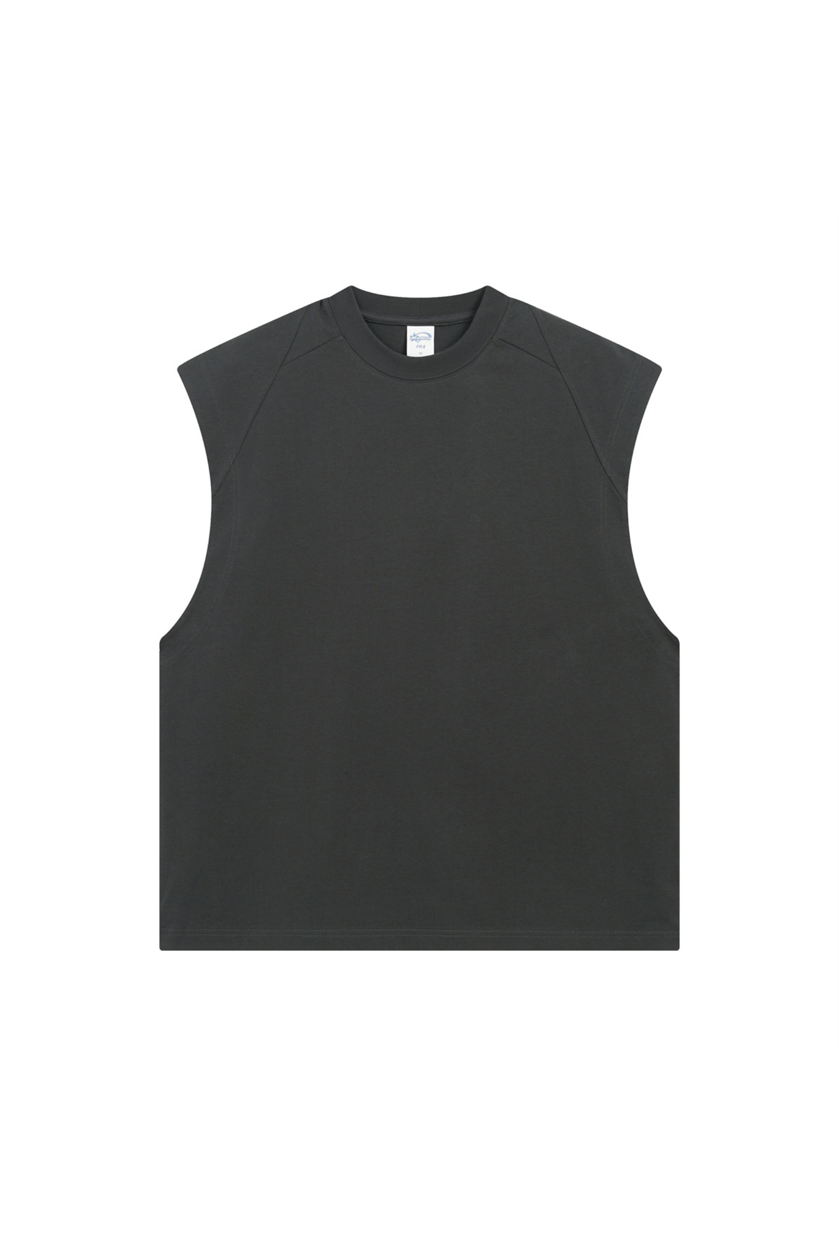 Panelled Oversized Sleeveless T-Shirt