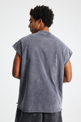 275gsm Stone Wash Boxy Sleeveless Tee