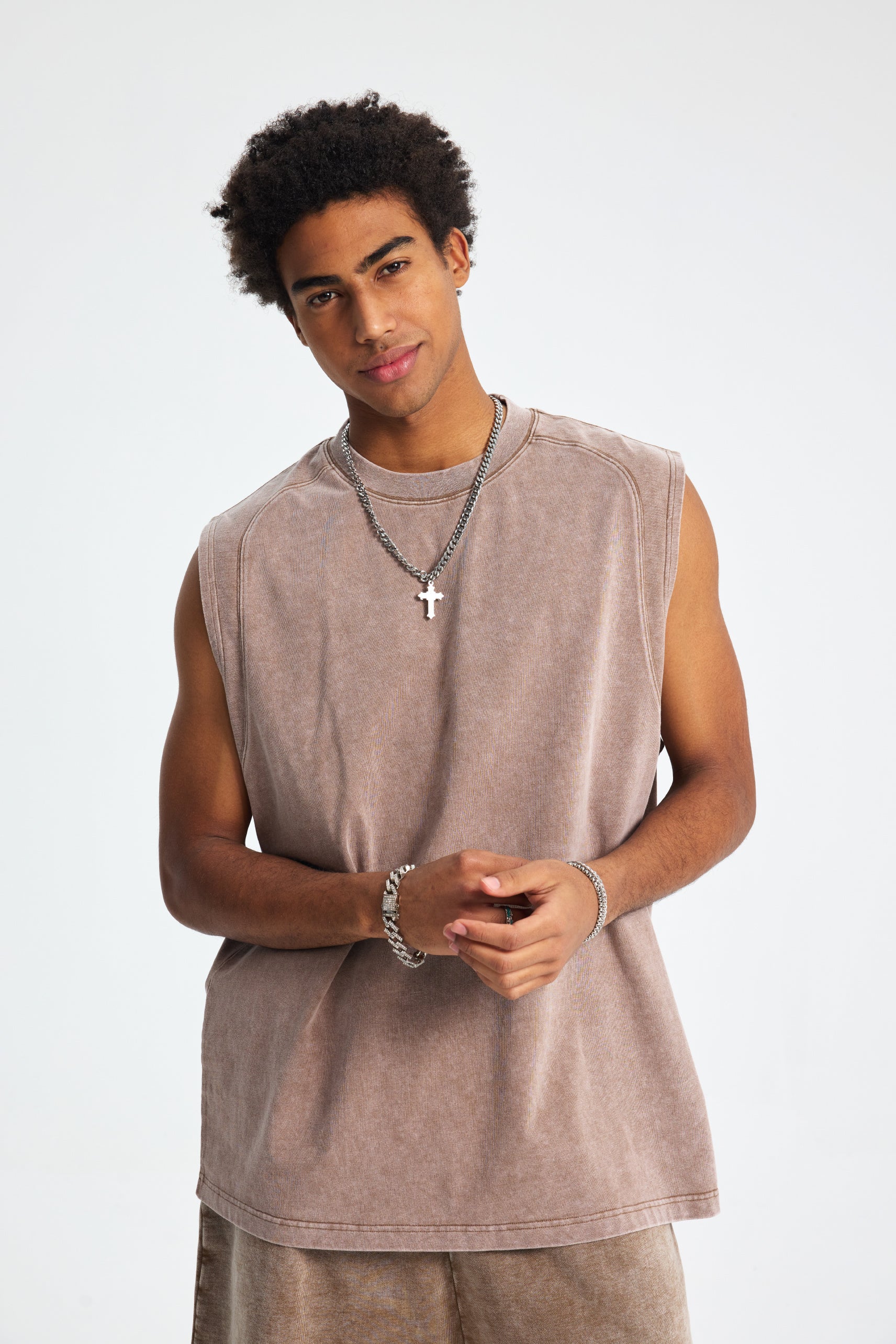 275gsm Garment Dyed Boxy Vest