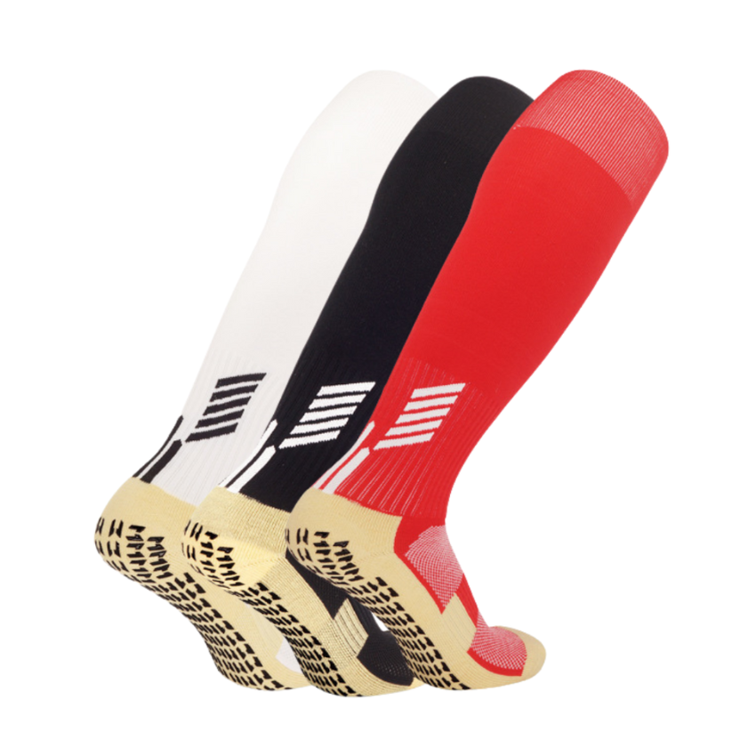 3 Pack Kids Football Grip Socks With Silicon Nubs-FOURMINT