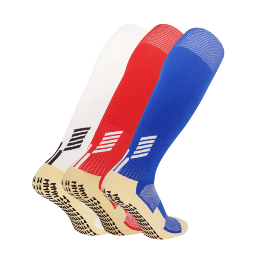 3 Pack Football Grip Socks Long Tube-FOURMINT