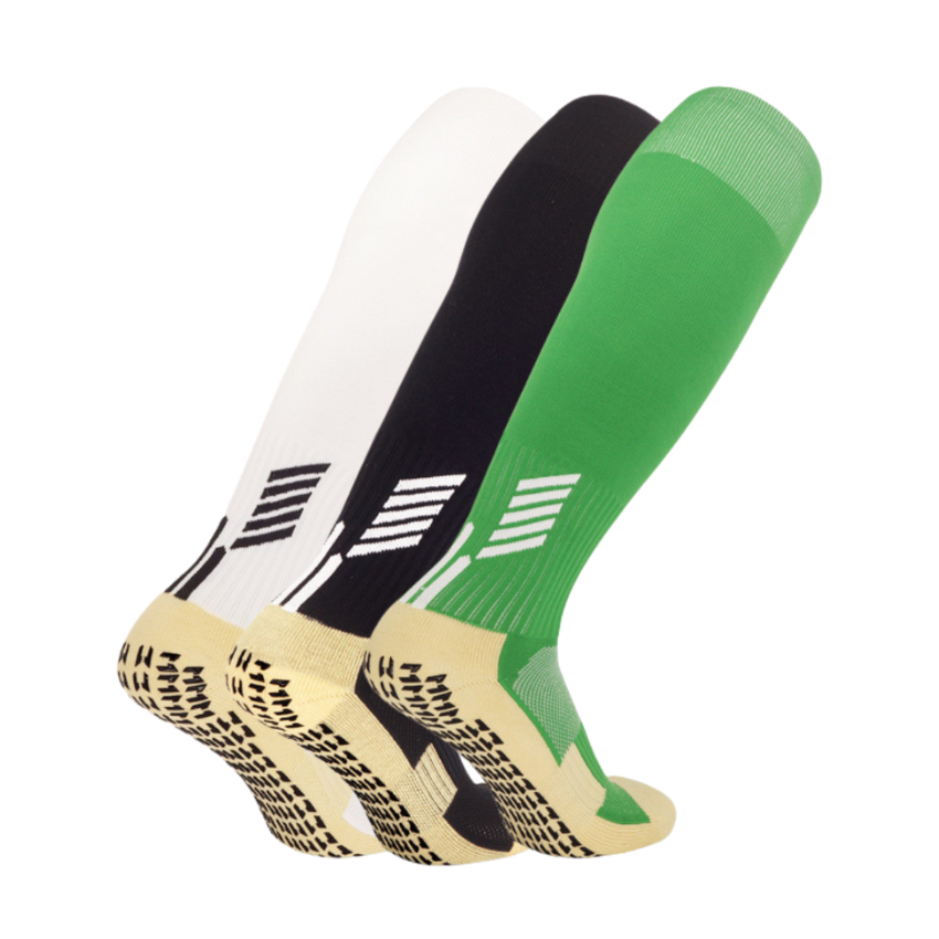3 Pack Football Grip Socks Long Tube-FOURMINT