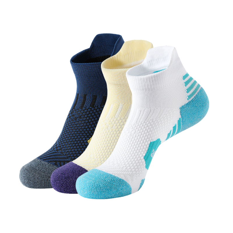 3 Pack Juniors Anti Slip Running Socks-FOURMINT