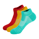 3 Pack Mens Ankle Trainer Socks Thick Cushioned-FOURMINT