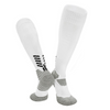 3 Pack Mens Non Slip Football Socks White-FOURMINT