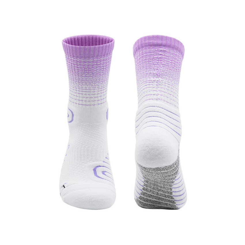 3 Pack Gradients Thick Cushioned Trainer Socks-FOURMINT