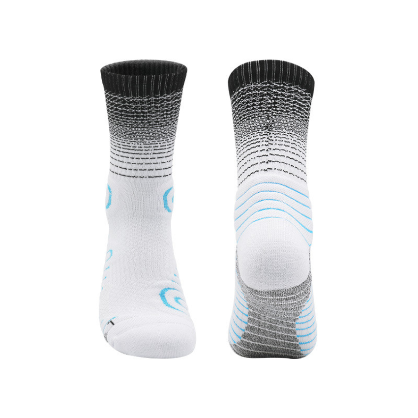 3 Pack Gradients Thick Cushioned Trainer Socks-FOURMINT