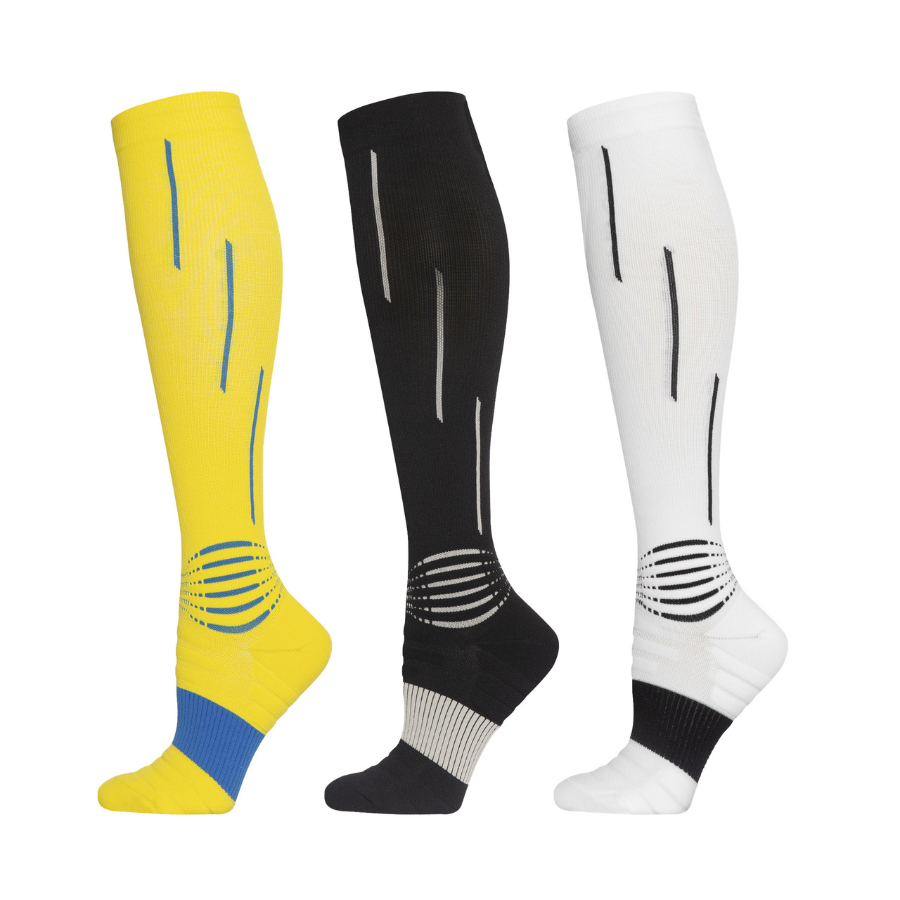 3 Pack Long Tube Compression Socks-FOURMINT