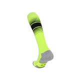 3 Pack Mens Cushioned Football Socks Lime Green-FOURMINT