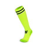 3 Pack Mens Cushioned Football Socks Lime Green-FOURMINT