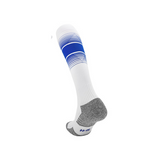 3 Pack Mens Cushioned Football Socks White and Blue-FOURMINT