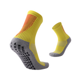 3 Pack Men's Red Football Socks With Grip-FOURMINT