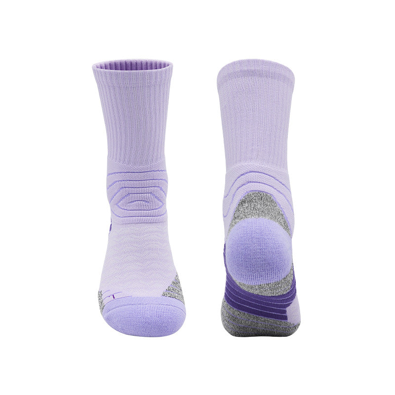 3 Pack Solid Sports Socks White-FOURMINT