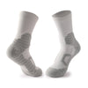 3 Pack Solid Gray Sports Socks for Men-FOURMINT