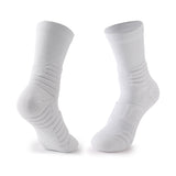 3 Pack Solid White Sports Socks for Men-FOURMINT
