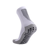 3 Pack Men's White Football Socks with Grip-FOURMINT