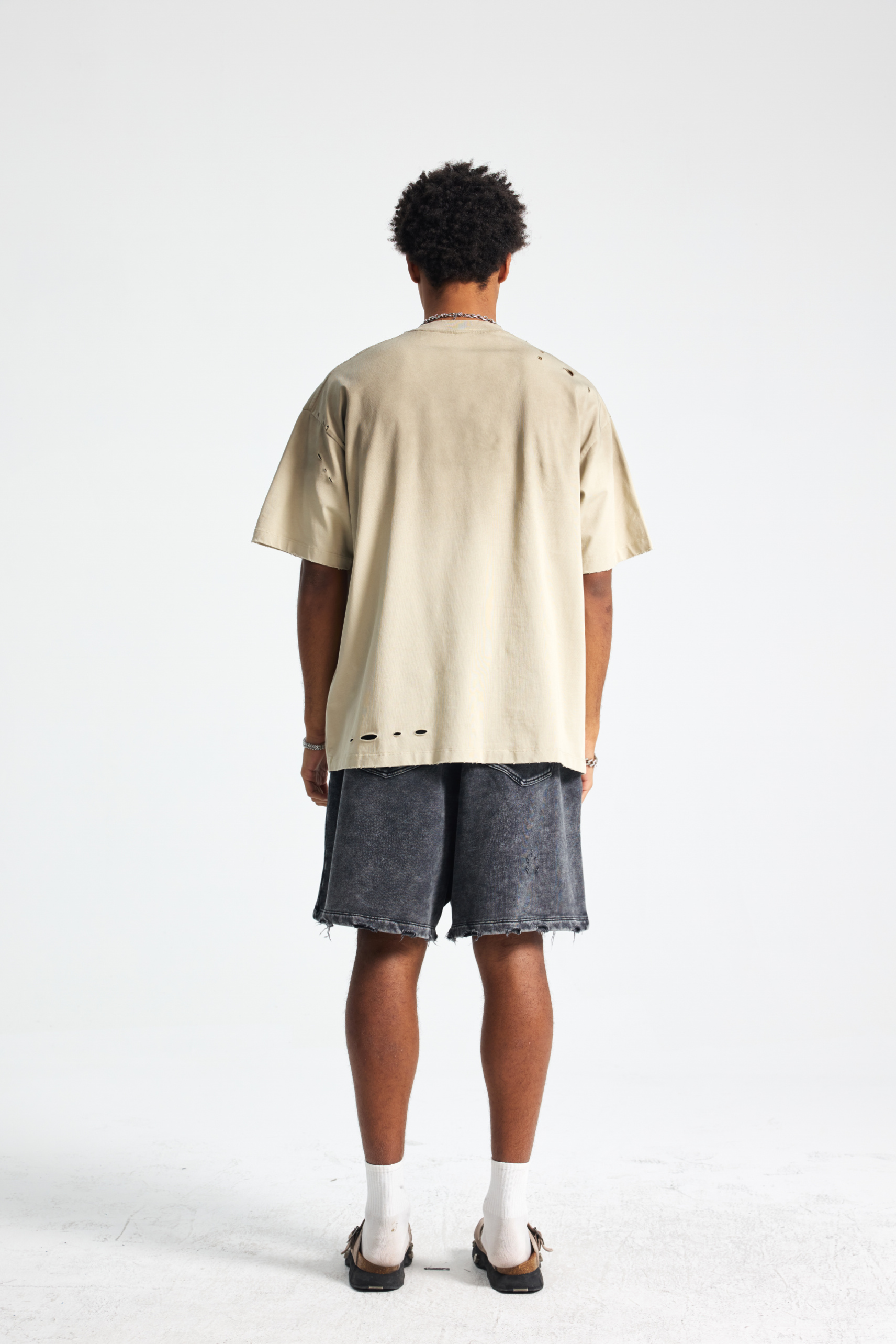 Washed Distressed Oversized T-Shirt