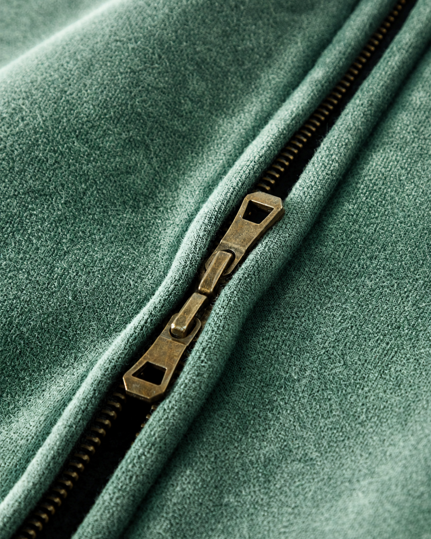 Faded Oversized Two-Way Zip Hoodie