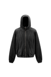 430gsm Stone Wash Panelled Zip Hoodie