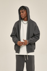 350gsm Two-Way Zip Heavyweight Hoodie