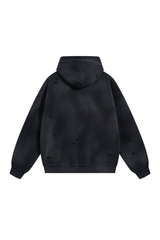 Vintage Wash Distressed Hoodie