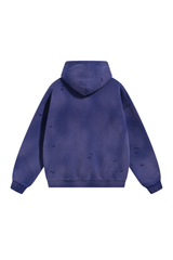 Vintage Wash Distressed Hoodie