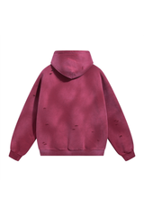 360gsm Paint Splatter Vintage Wash Hoodie