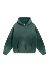 360gsm Paint Splatter Vintage Wash Hoodie