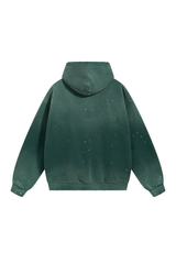 360gsm Paint Splatter Vintage Wash Hoodie