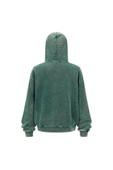 430gsm Garment Dyed Zip Hoodie