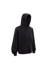 430gsm Garment Dyed Zip Hoodie